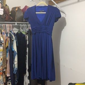 Shiny bright blue size 4 Vintage Jones Wear dress